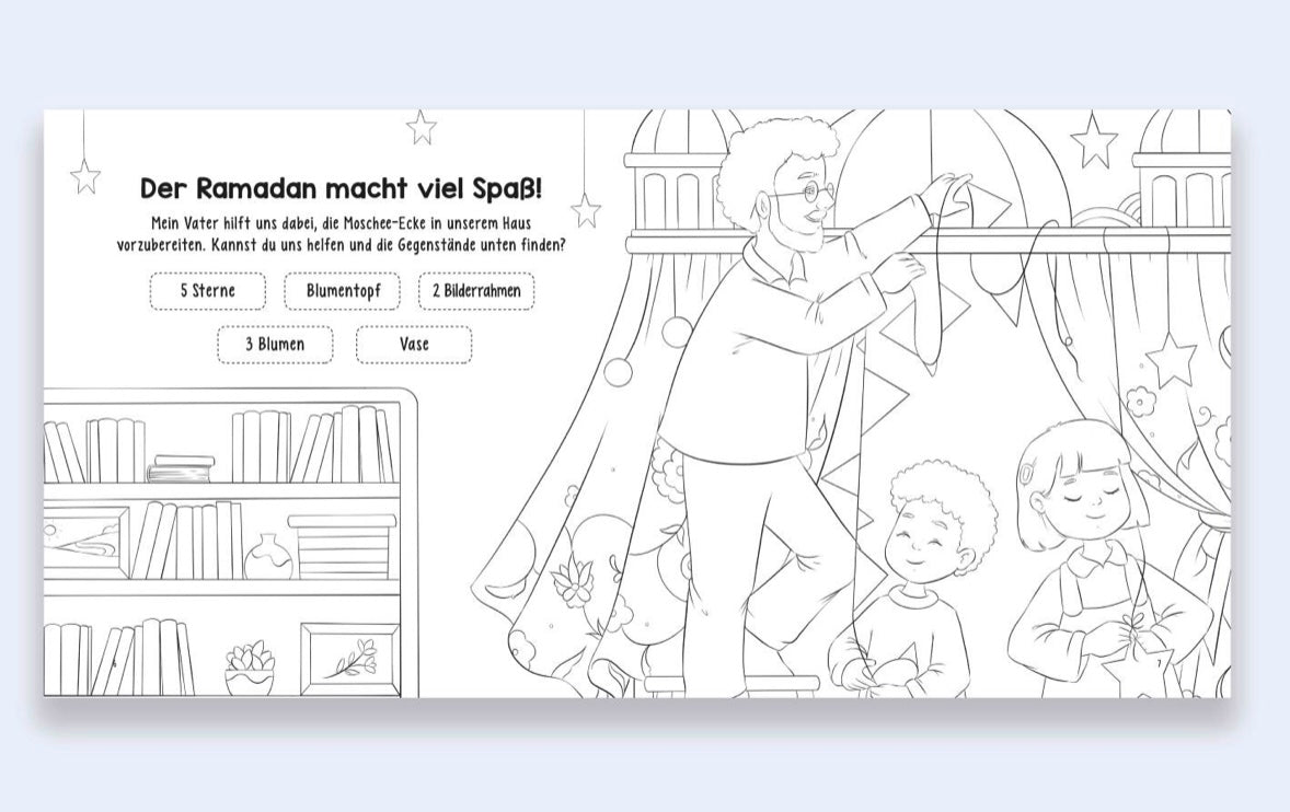 Ramadan Nächte Mal-Und Aktivitätsbuch