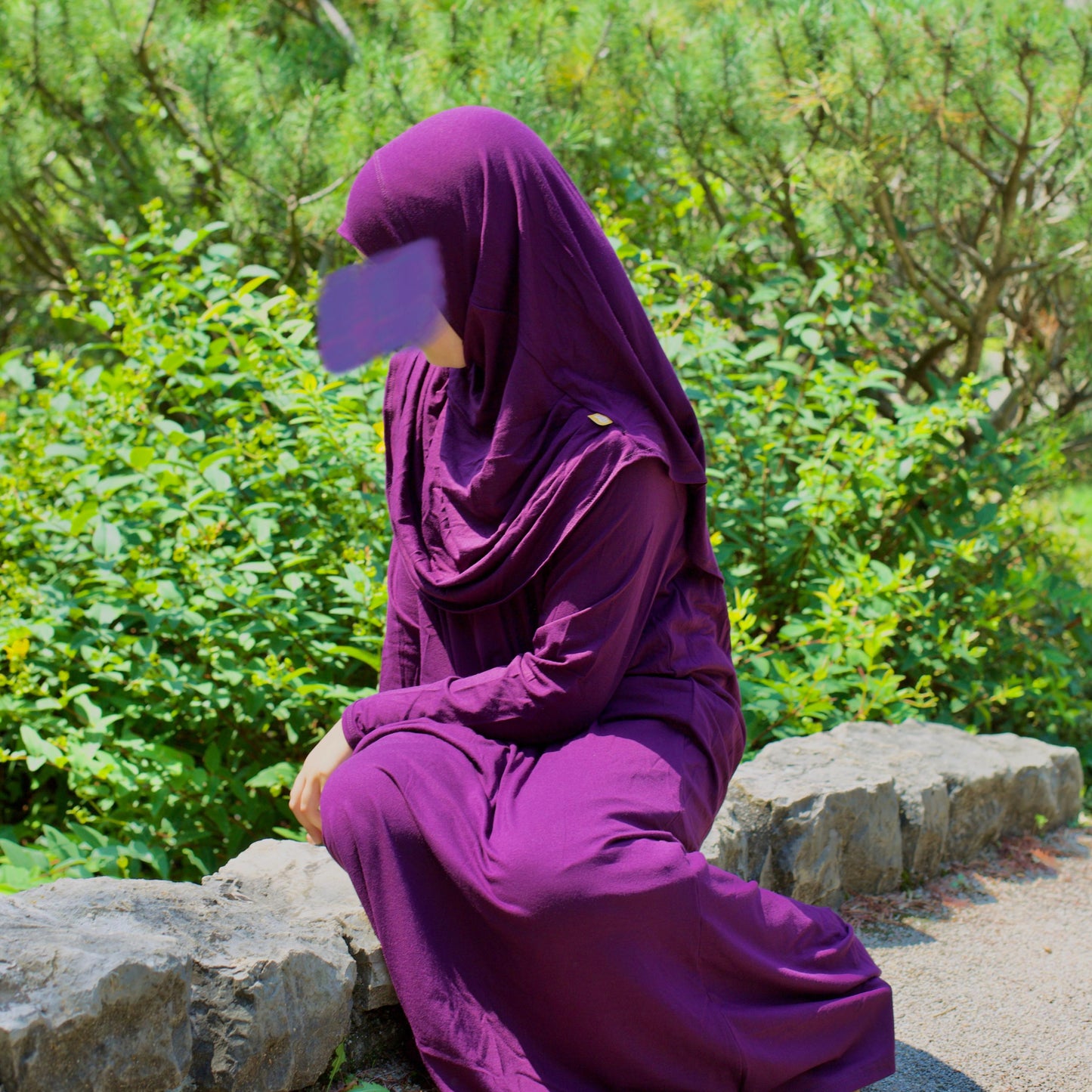 Gebetskleid für Kinder mit Hijab
