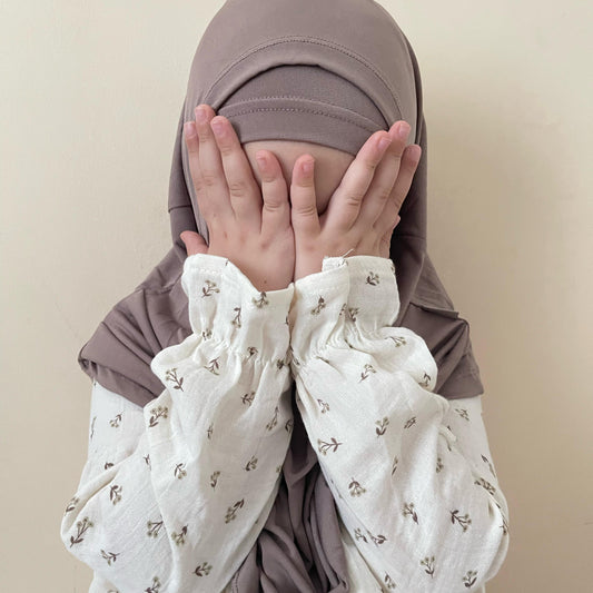 Musselin Abaya Blümchen