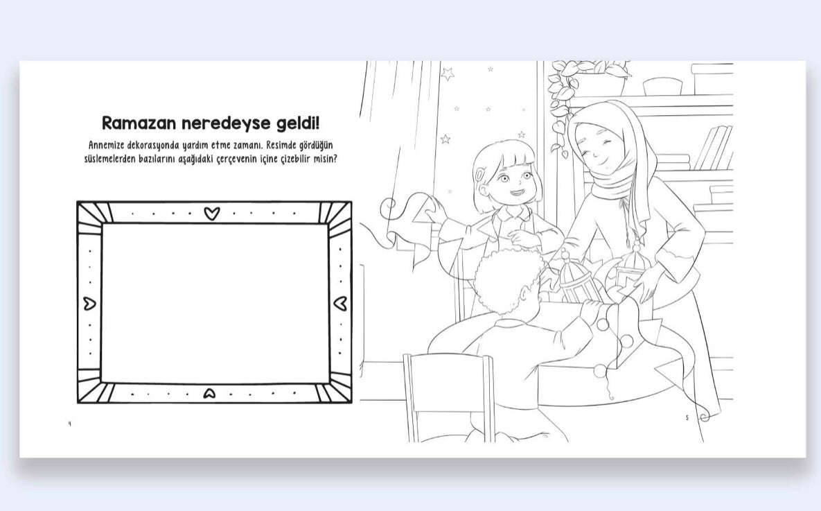 Etkinlikli Boyama Kitabı Ramazan Geceleri