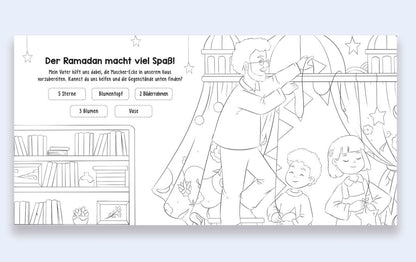 Ramadan Nächte Mal-Und Aktivitätsbuch