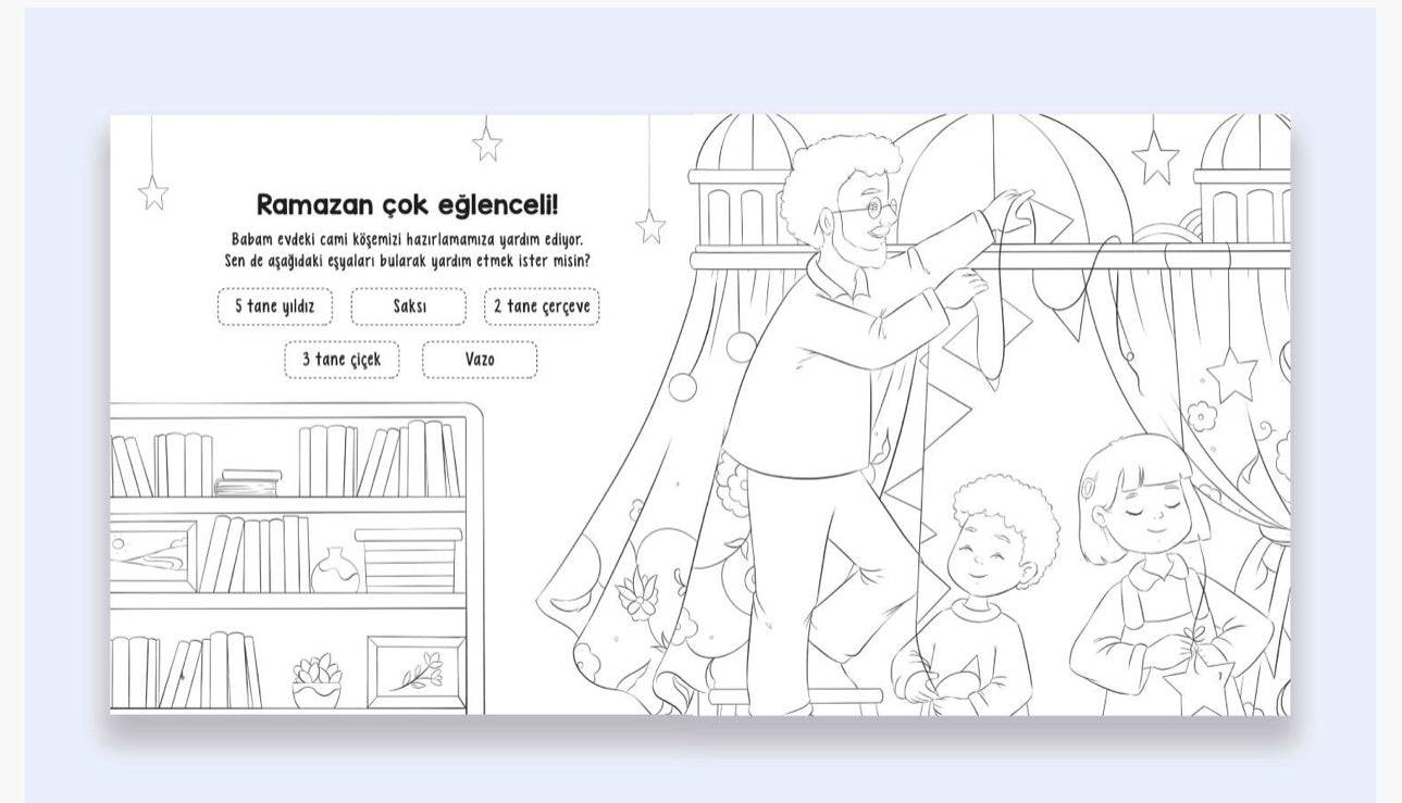 Etkinlikli Boyama Kitabı Ramazan Geceleri