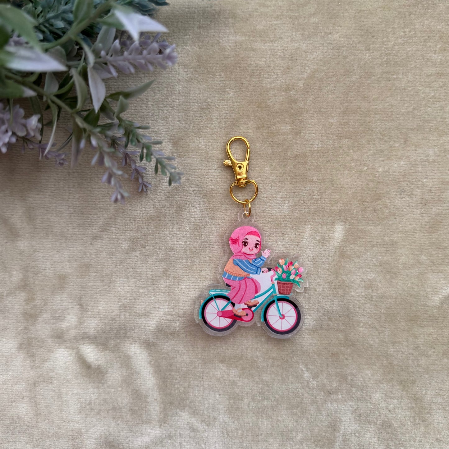 Anhänger „Bike pink“