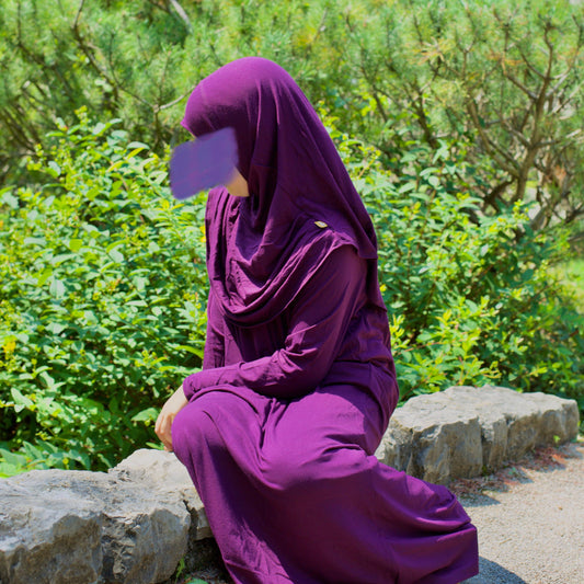 Gebetskleid für Kinder mit Hijab