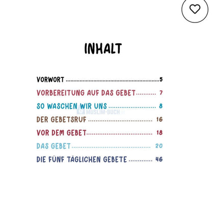 Ich lerne das Gebet und die Waschung